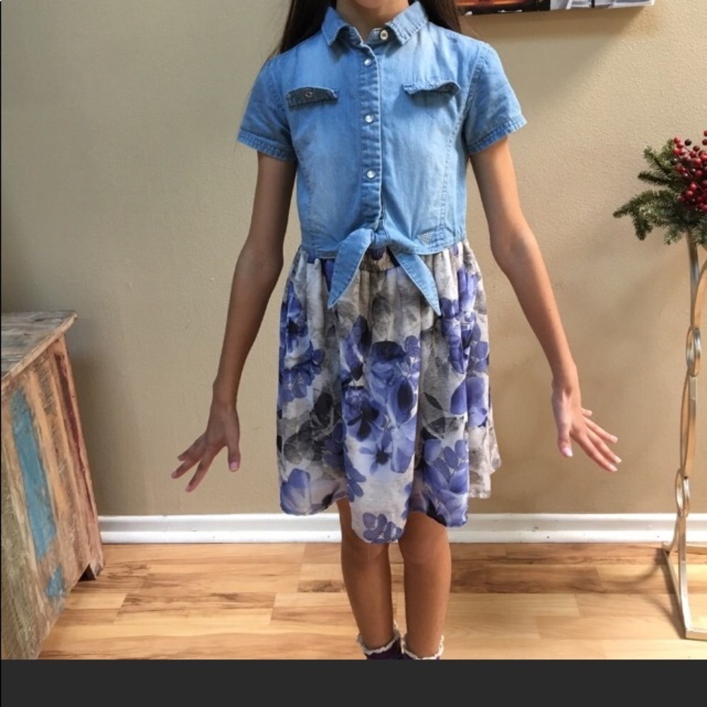 Guess girls Summer Blue Dress Size 6